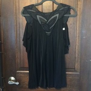 BCBG runway backless blouse